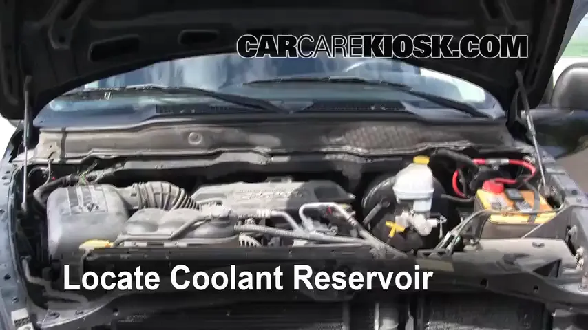 2003 Dodge Ram 2500 5.7L V8 Crew Cab Pickup (4 Door) Coolant (Antifreeze) Add Coolant